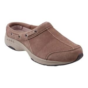 Easy Spirit Women's Travelport Suede Mule Walking Sneakers Taupe Size 8 1/2 WW